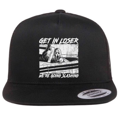 Get In Loser WeRe Going Slashing Horror Halloween Character Flatbill Hat