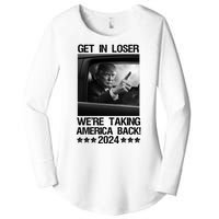 Get In Loser We Are Taking America Back Trump 2024 Women's Perfect Tri Tunic Long Sleeve Shirt