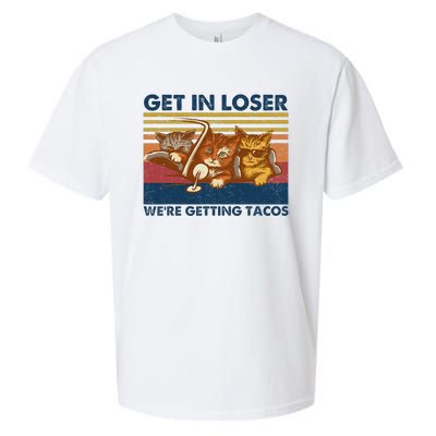 Get In Loser WeRe Getting Tacos Sueded Cloud Jersey T-Shirt