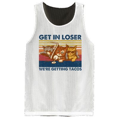 Get In Loser WeRe Getting Tacos Mesh Reversible Basketball Jersey Tank