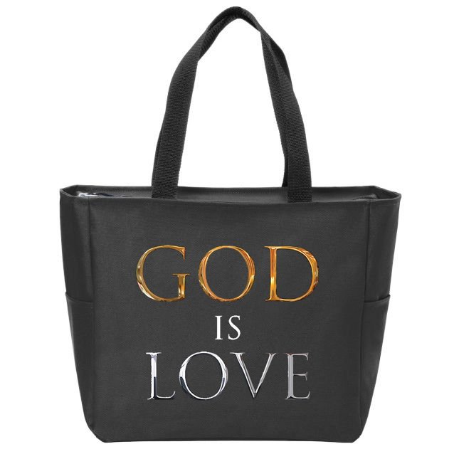 GOD IS LOVE Zip Tote Bag