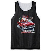 Get In Loser We Are Taking America Back Trump Santa Xmas Mesh Reversible Basketball Jersey Tank