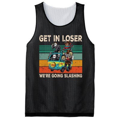 Get In Loser We Are Going Slashing Graphic Mesh Reversible Basketball Jersey Tank