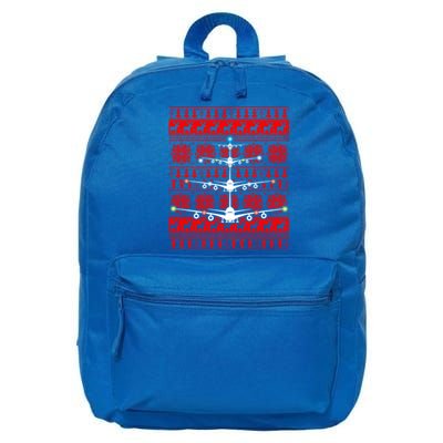 Gift Irplane Lovers Airplanes Ugly Christmas Cool Gift 16 in Basic Backpack