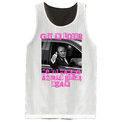 Get In Loser WeRe Making America Great Again Vintage Trump Mesh Reversible Basketball Jersey Tank