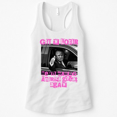 Get In Loser WeRe Making America Great Again Vintage Trump Womens Tank Top