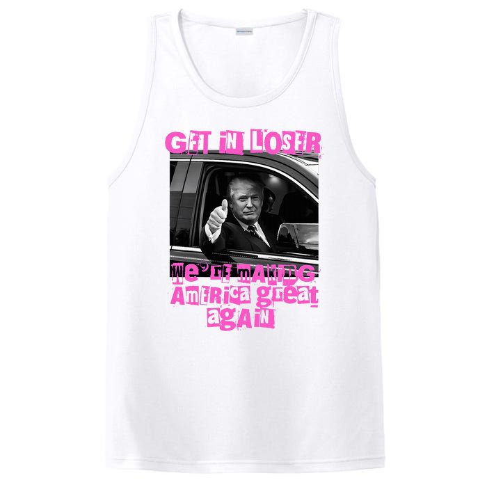 Get In Loser WeRe Making America Great Again Vintage Trump PosiCharge Competitor Tank