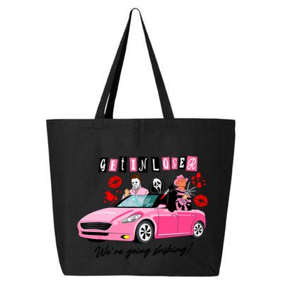 Get In Loser Were Going Slashing Pink Car Horror Character 25L Jumbo Tote