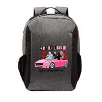 Get In Loser Were Going Slashing Pink Car Horror Character Vector Backpack