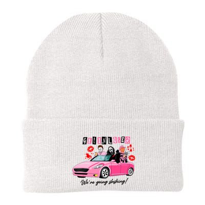Get In Loser Were Going Slashing Pink Car Horror Character Beanie