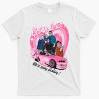 Get In Loser WeRe Going Slashing Pink Car Horror Character T-Shirt