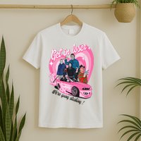 Get In Loser WeRe Going Slashing Pink Car Horror Character T-Shirt