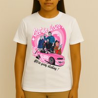 Get In Loser WeRe Going Slashing Pink Car Horror Character T-Shirt