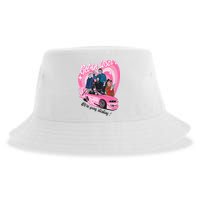 Get In Loser WeRe Going Slashing Pink Car Horror Character Sustainable Bucket Hat
