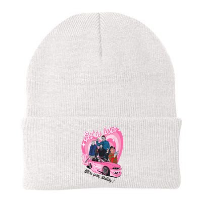 Get In Loser WeRe Going Slashing Pink Car Horror Character Beanie