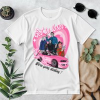 Get In Loser WeRe Going Slashing Pink Car Horror Character Premium T-Shirt