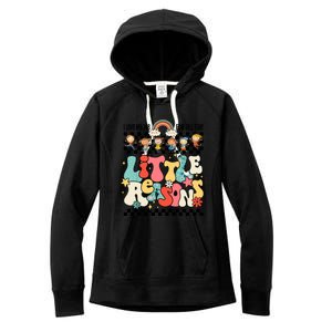 Groovy I Love My Job For All The Little Reasons Teacher Women's Fleece Hoodie