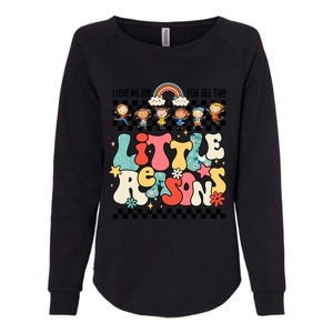 Groovy I Love My Job For All The Little Reasons Teacher Womens California Wash Sweatshirt