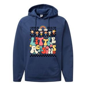 Groovy I Love My Job For All The Little Reasons Teacher Performance Fleece Hoodie