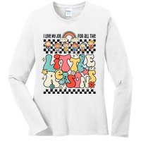 Groovy I Love My Job For All The Little Reasons Teacher Ladies Long Sleeve Shirt