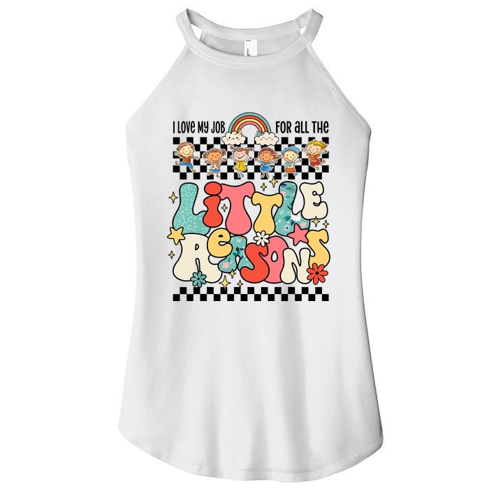 Groovy I Love My Job For All The Little Reasons Teacher Women's Perfect Tri Rocker Tank