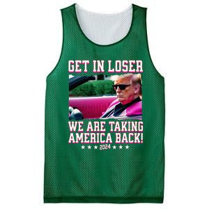 Get In Loser We Are Taking America Back Trump 2024 Mesh Reversible Basketball Jersey Tank