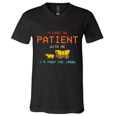 Get In Loser WeRe Going To Die Of Dysentery Oregon Trail V-Neck T-Shirt