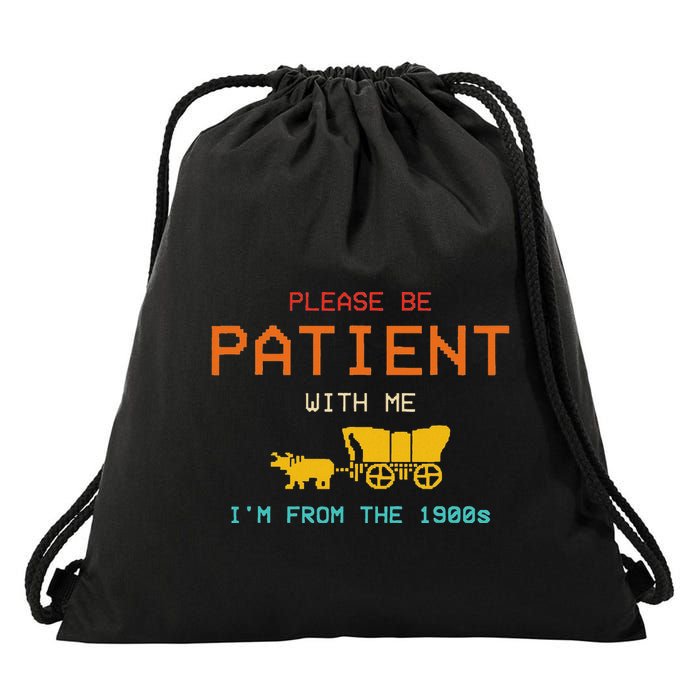 Get In Loser WeRe Going To Die Of Dysentery Oregon Trail Drawstring Bag
