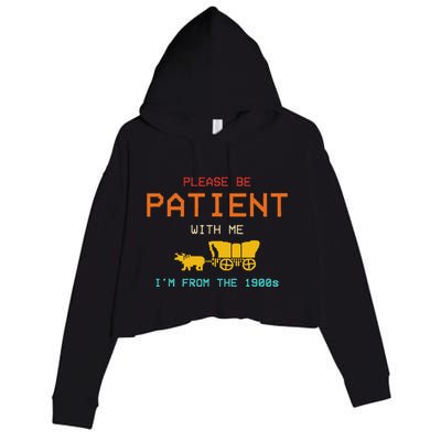 Get In Loser WeRe Going To Die Of Dysentery Oregon Trail Crop Fleece Hoodie