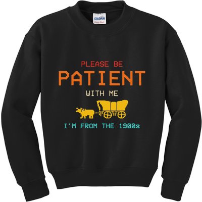 Get In Loser WeRe Going To Die Of Dysentery Oregon Trail Kids Sweatshirt