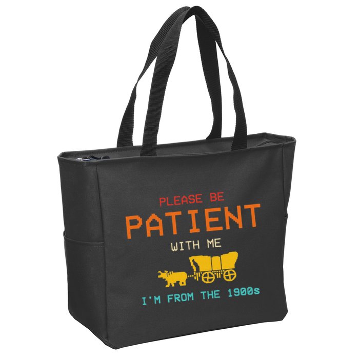 Get In Loser WeRe Going To Die Of Dysentery Oregon Trail Zip Tote Bag