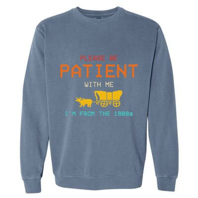 Get In Loser WeRe Going To Die Of Dysentery Oregon Trail Garment-Dyed Sweatshirt