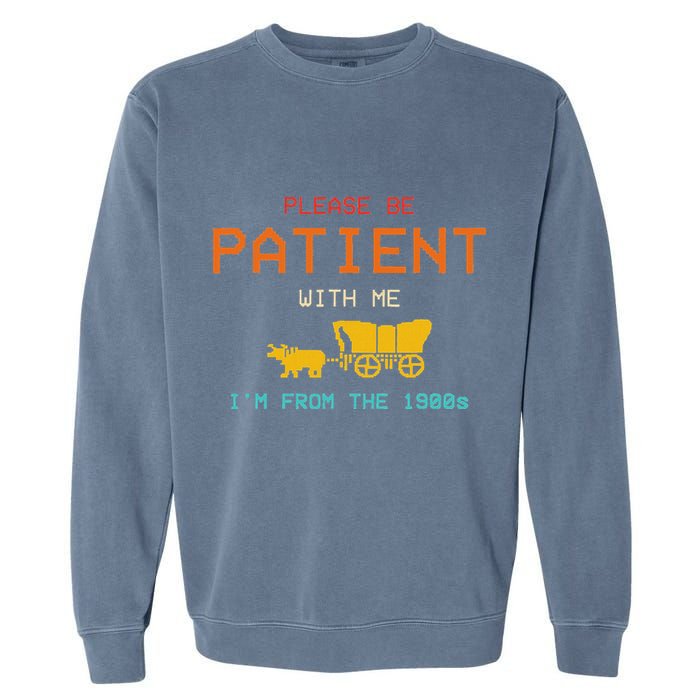 Get In Loser WeRe Going To Die Of Dysentery Oregon Trail Garment-Dyed Sweatshirt