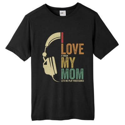 Gaming I Love My Mom Video Games Gaming Gift Tall Fusion ChromaSoft Performance T-Shirt