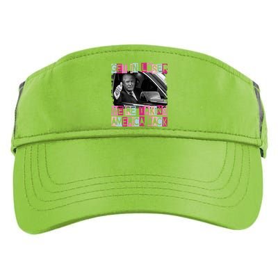 Get In Loser Were Taking America Back Funny Trump 2024 Adult Drive Performance Visor