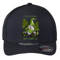 Gnome I Like Big Buds And I Cannot Lie Weed 420 Stoner Idea Flexfit Unipanel Trucker Cap