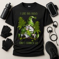 Gnome I Like Big Buds And I Cannot Lie Weed 420 Stoner Idea Performance Shirt