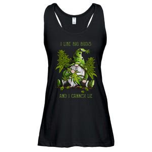 Gnome I Like Big Buds And I Cannot Lie Weed 420 Stoner Idea Ladies Essential Flowy Tank