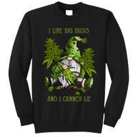 Gnome I Like Big Buds And I Cannot Lie Weed 420 Stoner Idea Tall Sweatshirt