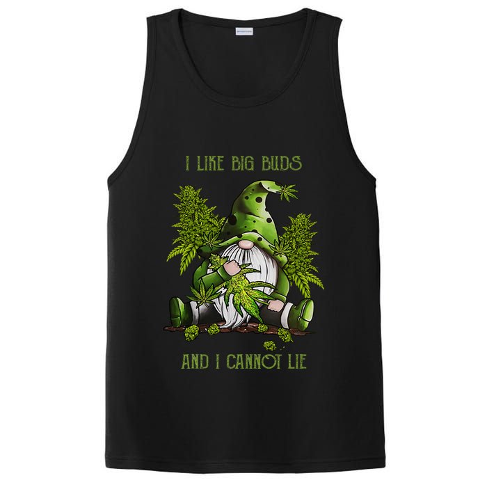 Gnome I Like Big Buds And I Cannot Lie Weed 420 Stoner Idea PosiCharge Competitor Tank