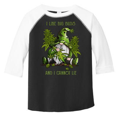 Gnome I Like Big Buds And I Cannot Lie Weed 420 Stoner Idea Toddler Fine Jersey T-Shirt