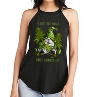 Gnome I Like Big Buds And I Cannot Lie Weed 420 Stoner Idea Women's Perfect Tri Rocker Tank