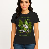 Gnome I Like Big Buds And I Cannot Lie Weed 420 Stoner Idea Womens T-Shirt