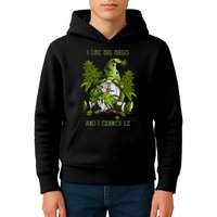Gnome I Like Big Buds And I Cannot Lie Weed 420 Stoner Idea Kids Hoodie