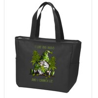 Gnome I Like Big Buds And I Cannot Lie Weed 420 Stoner Idea Zip Tote Bag