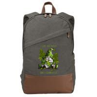Gnome I Like Big Buds And I Cannot Lie Weed 420 Stoner Idea Cotton Canvas Backpack