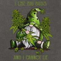 Gnome I Like Big Buds And I Cannot Lie Weed 420 Stoner Idea Cotton Canvas Backpack