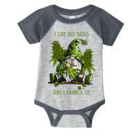 Gnome I Like Big Buds And I Cannot Lie Weed 420 Stoner Idea Infant Baby Jersey Bodysuit