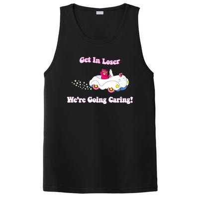 Get In Loser, We're Going Caring Funny Bear PosiCharge Competitor Tank