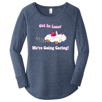 Get In Loser, We're Going Caring Funny Bear Women's Perfect Tri Tunic Long Sleeve Shirt